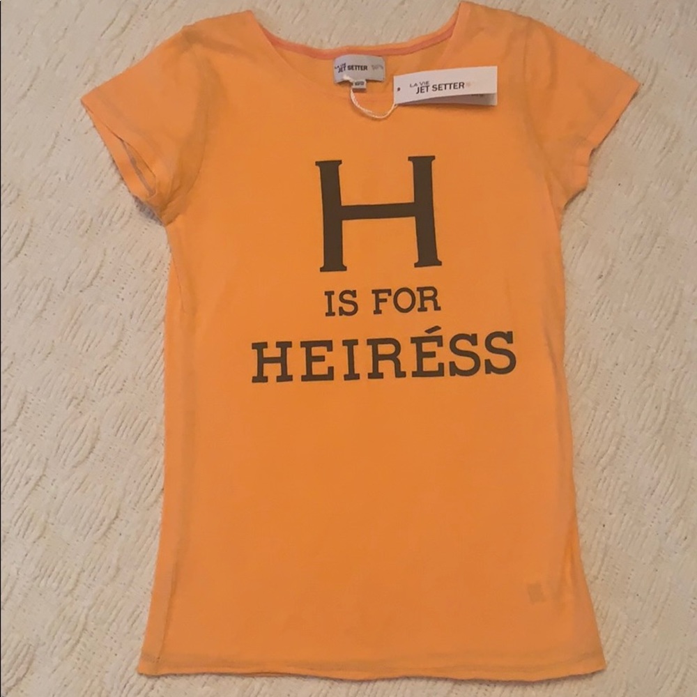 Girls “H” is for Heiress t-shirt